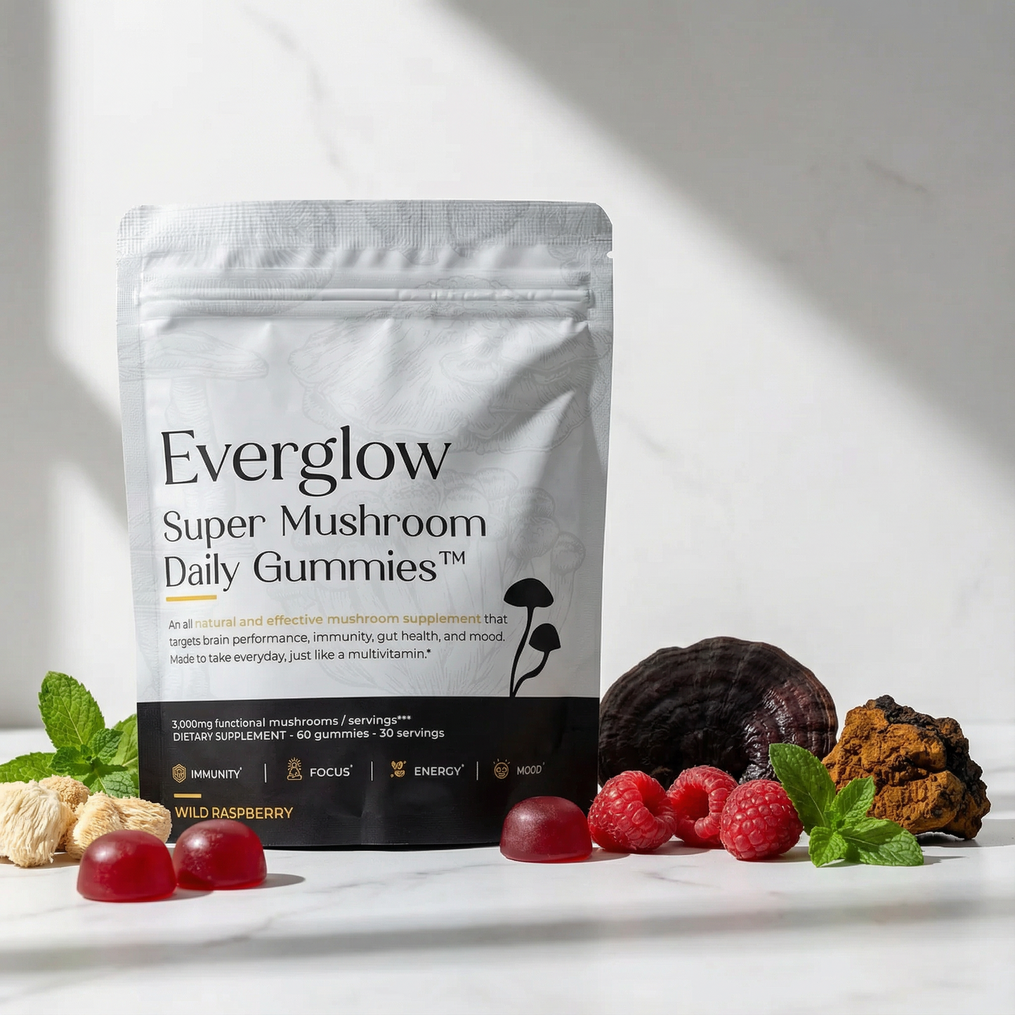 Everglow Super Mushroom Gummies